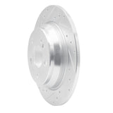 Dynamic Friction 2003-2006 Mercedes-Benz S430 Rear Left Drilled & Slotted Silver Brake Rotor by Dynamic Friction Company 631-63060L