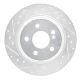 Dynamic Friction 2003-2006 Mercedes-Benz S430 Rear Left Drilled & Slotted Silver Brake Rotor by Dynamic Friction Company 631-63060L