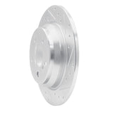 Dynamic Friction 2003-2006 Mercedes-Benz CL500 Rear Right Drilled & Slotted Silver Brake Rotor by Dynamic Friction Company 631-63060R