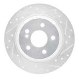 Dynamic Friction 2003-2006 Mercedes-Benz CL500 Rear Right Drilled & Slotted Silver Brake Rotor by Dynamic Friction Company 631-63060R