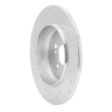 Dynamic Friction 2003-2006 Mercedes-Benz CL500 Rear Right Drilled & Slotted Silver Brake Rotor by Dynamic Friction Company 631-63060R