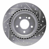R1 Concepts 03-13 Mercedes-Benz S350 Rear Left Drilled & Slotted Silver Brake Rotor by R1 Concepts RNC-631-63064L