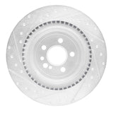 R1 Concepts 05-13 Mercedes-Benz CL65 AMG Rear Right Drilled & Slotted Silver Brake Rotor by R1 Concepts RNC-631-63069R