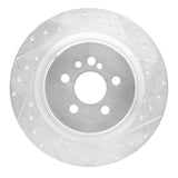 R1 Concepts 05-13 Mercedes-Benz CL65 AMG Rear Right Drilled & Slotted Silver Brake Rotor by R1 Concepts RNC-631-63069R