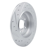 Dynamic Friction 2003-2006 Mercedes-Benz SL500 Rear Right Drilled & Slotted Silver Brake Rotor by Dynamic Friction Company 631-63071R