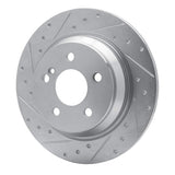 Dynamic Friction 2007-2013 Mercedes-Benz SL550 Rear Left Drilled & Slotted Silver Brake Rotor by Dynamic Friction Company 631-63078L