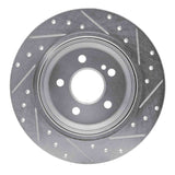 Dynamic Friction 2007-2013 Mercedes-Benz SL550 Rear Left Drilled & Slotted Silver Brake Rotor by Dynamic Friction Company 631-63078L