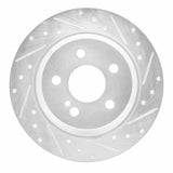 Dynamic Friction 2007-2013 Mercedes-Benz CL550 Rear Right Drilled & Slotted Silver Brake Rotor by Dynamic Friction Company 631-63078R