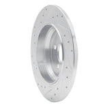 Dynamic Friction 2007-2013 Mercedes-Benz CL550 Rear Right Drilled & Slotted Silver Brake Rotor by Dynamic Friction Company 631-63078R