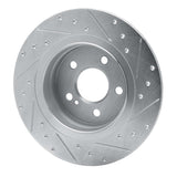 Dynamic Friction 2008-2015 Mercedes-Benz C300 Sedan Rear Left Drilled & Slotted Silver Brake Rotor by Dynamic Friction Company 631-63086L