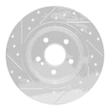 Dynamic Friction 2008-2015 Mercedes-Benz C200 (Mexico) Rear Right Drilled & Slotted Silver Brake Rotor by Dynamic Friction Company 631-63086R