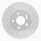 Dynamic Friction 2008-2015 Mercedes-Benz C200 (Mexico) Rear Right Drilled & Slotted Silver Brake Rotor by Dynamic Friction Company 631-63086R