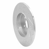 Dynamic Friction 2008-2015 Mercedes-Benz C200 (Mexico) Rear Right Drilled & Slotted Silver Brake Rotor by Dynamic Friction Company 631-63086R