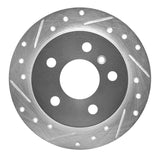Dynamic Friction 2006-2011 Mercedes-Benz B200 Rear Left Drilled & Slotted Silver Brake Rotor by Dynamic Friction Company 631-63087L