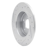 Dynamic Friction 2006-2011 Mercedes-Benz B200 Rear Right Drilled & Slotted Silver Brake Rotor by Dynamic Friction Company 631-63087R