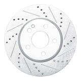Dynamic Friction 2006-2011 Mercedes-Benz B200 Front Right Drilled & Slotted Silver Brake Rotor by Dynamic Friction Company 631-63088R