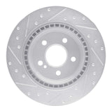 R1 Concepts 08-17 Mercedes-Benz E550 Rear Right Drilled & Slotted Silver Brake Rotor by R1 Concepts RNC-631-63089R