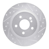 R1 Concepts 08-17 Mercedes-Benz E550 Rear Right Drilled & Slotted Silver Brake Rotor by R1 Concepts RNC-631-63089R