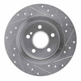 Dynamic Friction 2012-2020 Mercedes-Benz SLK350 Rear Left Drilled & Slotted Silver Brake Rotor by Dynamic Friction Company 631-63099L