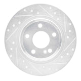 Dynamic Friction 2012-2020 Mercedes-Benz SLC300 Rear Right Drilled & Slotted Silver Brake Rotor by Dynamic Friction Company 631-63099R