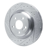 Dynamic Friction 2013-2020 Mercedes-Benz SL400 Rear Left Drilled & Slotted Silver Brake Rotor by Dynamic Friction Company 631-63102L