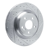Dynamic Friction 2013-2020 Mercedes-Benz SL400 Rear Right Drilled & Slotted Silver Brake Rotor by Dynamic Friction Company 631-63102R