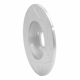 Dynamic Friction 2014-2020 Infiniti QX30 Rear Left Drilled & Slotted Silver Brake Rotor by Dynamic Friction Company 631-63107L