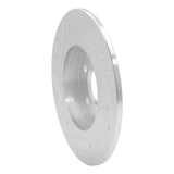 Dynamic Friction 2014-2020 Infiniti QX30 Rear Right Drilled & Slotted Silver Brake Rotor by Dynamic Friction Company 631-63107R