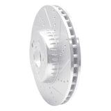 Dynamic Friction 2015-2023 Mercedes-Benz E250 Front Right Drilled & Slotted Silver Brake Rotor by Dynamic Friction Company 631-63117R