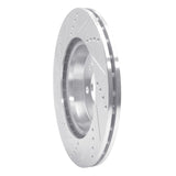 Dynamic Friction 2015-2023 Mercedes-Benz C300 Sedan Rear Right Drilled & Slotted Silver Brake Rotor by Dynamic Friction Company 631-63118R