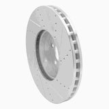 Dynamic Friction 2015-2023 Mercedes-Benz C350E Front Left Drilled & Slotted Silver Brake Rotor by Dynamic Friction Company 631-63119L