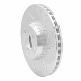 Dynamic Friction 2015-2023 Mercedes-Benz E300 Front Right Drilled & Slotted Silver Brake Rotor by Dynamic Friction Company 631-63119R
