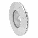 Dynamic Friction 2015-2023 Mercedes-Benz E300 Front Right Drilled & Slotted Silver Brake Rotor by Dynamic Friction Company 631-63119R
