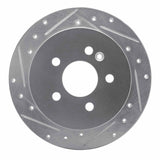 R1 Concepts 1998-2005 Mercedes-Benz ML320 Rear Left Drilled & Slotted Silver Brake Rotor by R1 Concepts 631-63123L