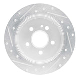 R1 Concepts 1998-2005 Mercedes-Benz ML350 Rear Right Drilled & Slotted Silver Brake Rotor by R1 Concepts 631-63123R