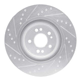 R1 Concepts 00-05 Mercedes-Benz ML55 AMG Front Right Drilled & Slotted Silver Brake Rotor by R1 Concepts RNC-631-63124R
