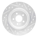 R1 Concepts 2000-2005 Mercedes-Benz ML55 AMG Rear Left Drilled & Slotted Silver Brake Rotor by R1 Concepts 631-63125L