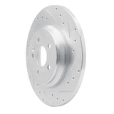 R1 Concepts 2000-2005 Mercedes-Benz ML55 AMG Rear Right Drilled & Slotted Silver Brake Rotor by R1 Concepts 631-63125R