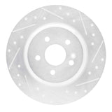 R1 Concepts 2000-2005 Mercedes-Benz ML55 AMG Rear Right Drilled & Slotted Silver Brake Rotor by R1 Concepts 631-63125R