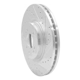 Dynamic Friction 2006-2012 Mercedes-Benz ML350 Front Right Drilled & Slotted Silver Brake Rotor by Dynamic Friction Company 631-63128R