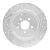 Dynamic Friction 2006-2012 Mercedes-Benz ML350 Rear Left Drilled & Slotted Silver Brake Rotor by Dynamic Friction Company 631-63129L