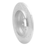 Dynamic Friction 2006-2012 Mercedes-Benz ML350 Rear Left Drilled & Slotted Silver Brake Rotor by Dynamic Friction Company 631-63129L