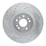 Dynamic Friction 2006-2012 Mercedes-Benz R350 Front Left Drilled & Slotted Silver Brake Rotor by Dynamic Friction Company 631-63130L
