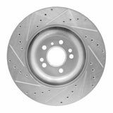 Dynamic Friction 2006-2012 Mercedes-Benz R320 Front Right Drilled & Slotted Silver Brake Rotor by Dynamic Friction Company 631-63130R