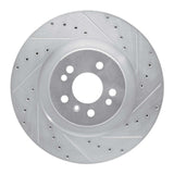 Dynamic Friction 2006-2012 Mercedes-Benz R320 Front Right Drilled & Slotted Silver Brake Rotor by Dynamic Friction Company 631-63130R