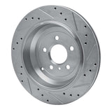 Dynamic Friction 2006-2012 Mercedes-Benz ML450 Rear Left Drilled & Slotted Silver Brake Rotor by Dynamic Friction Company 631-63131L