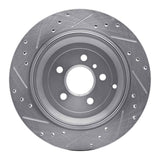 Dynamic Friction 2006-2012 Mercedes-Benz GL550 Rear Right Drilled & Slotted Silver Brake Rotor by Dynamic Friction Company 631-63131R