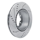 Dynamic Friction 2006-2025 American Coach Patriot Rear Right Drilled & Slotted Silver Brake Rotor by Dynamic Friction Company 631-63134R
