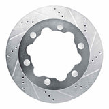Dynamic Friction 2006-2025 American Coach Patriot Rear Right Drilled & Slotted Silver Brake Rotor by Dynamic Friction Company 631-63134R