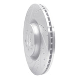 Dynamic Friction 2007-2009 Mercedes-Benz GL320 Front Left Drilled & Slotted Silver Brake Rotor by Dynamic Friction Company 631-63136L